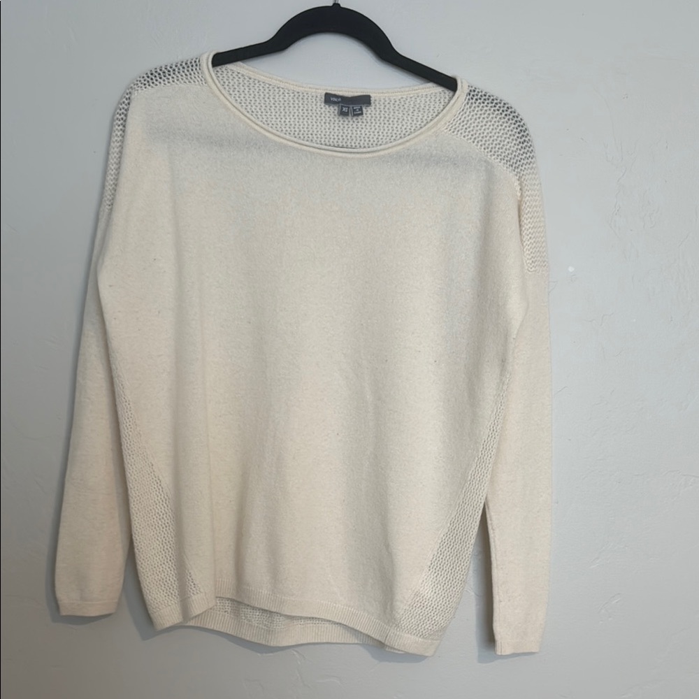 Vince White Crew Neck Sweater